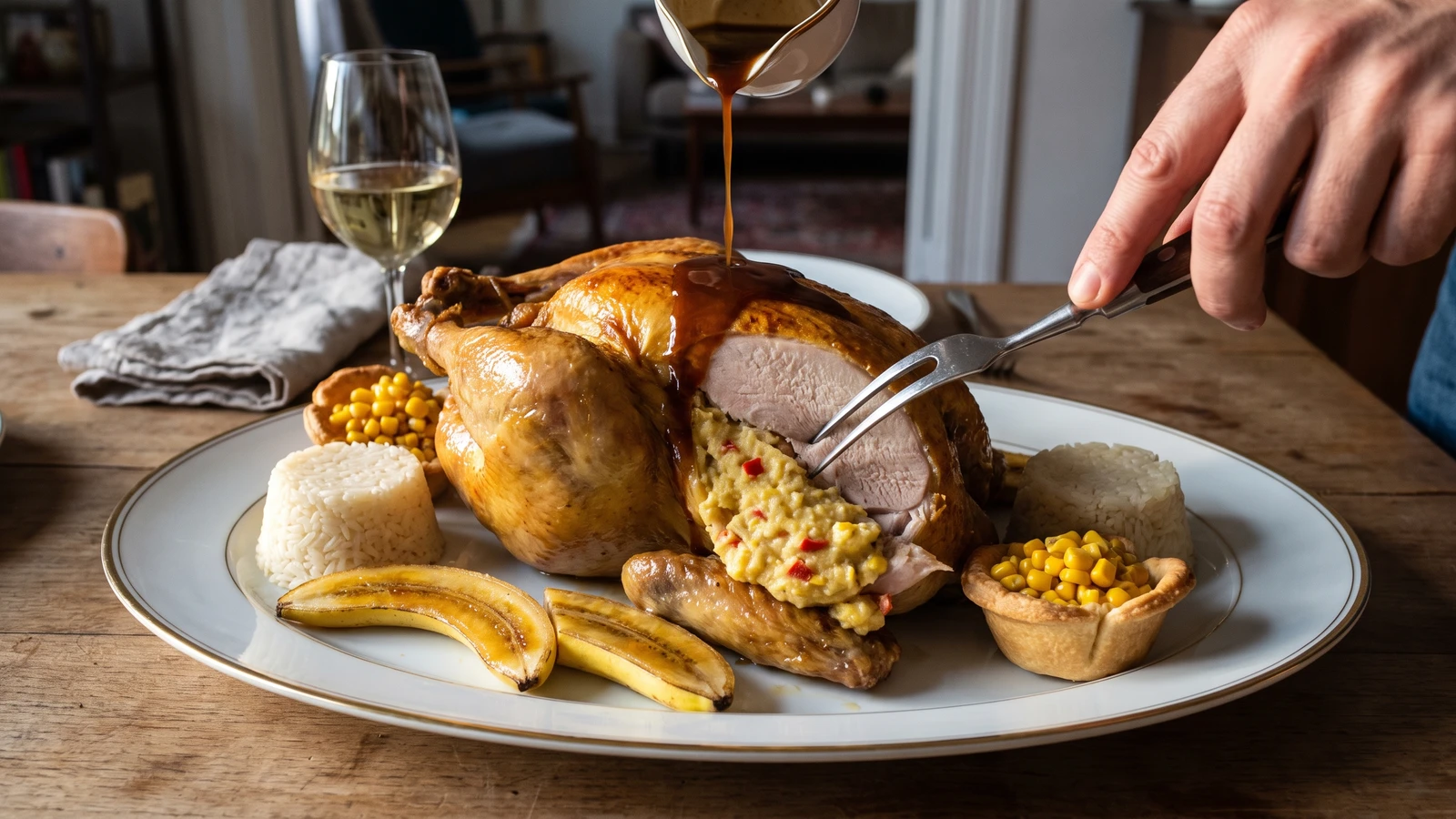 Poularde à la Louisiane