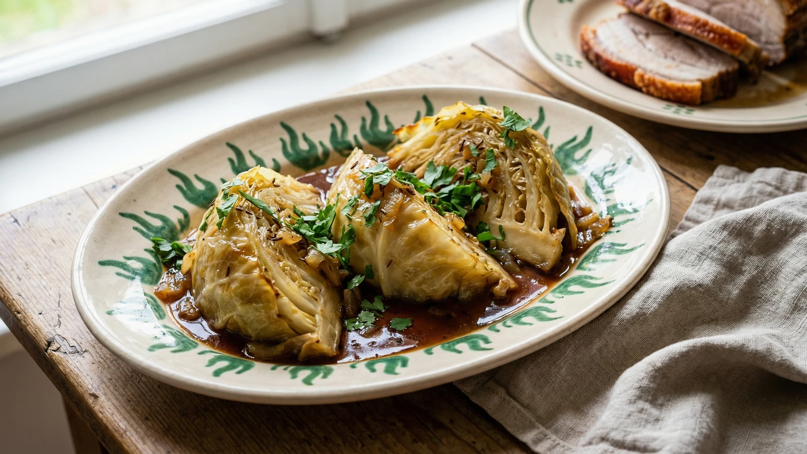 Stöcklkraut (Braised Cabbage Wedges)