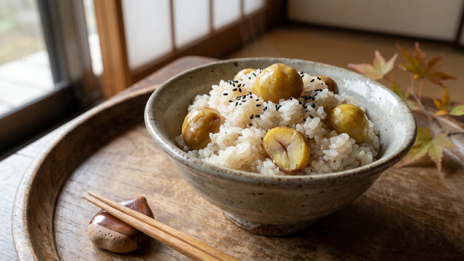 Chestnut Sticky Rice (栗おこわ, Kuri Okowa)
