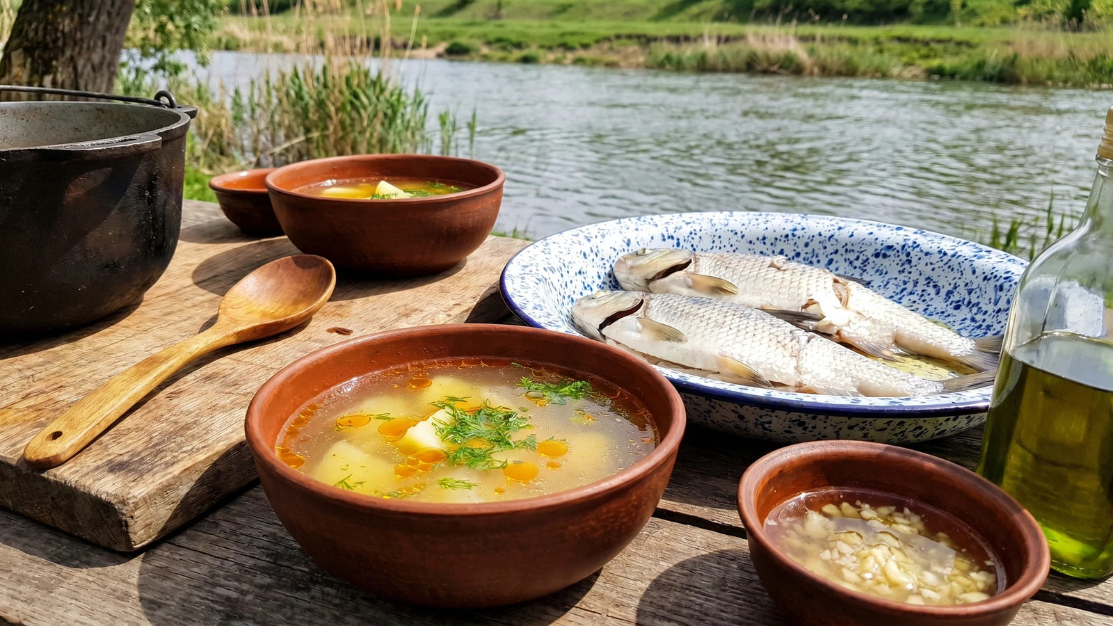 Biliaivska Yushka (біляївська юшка, Dniester fish soup)
