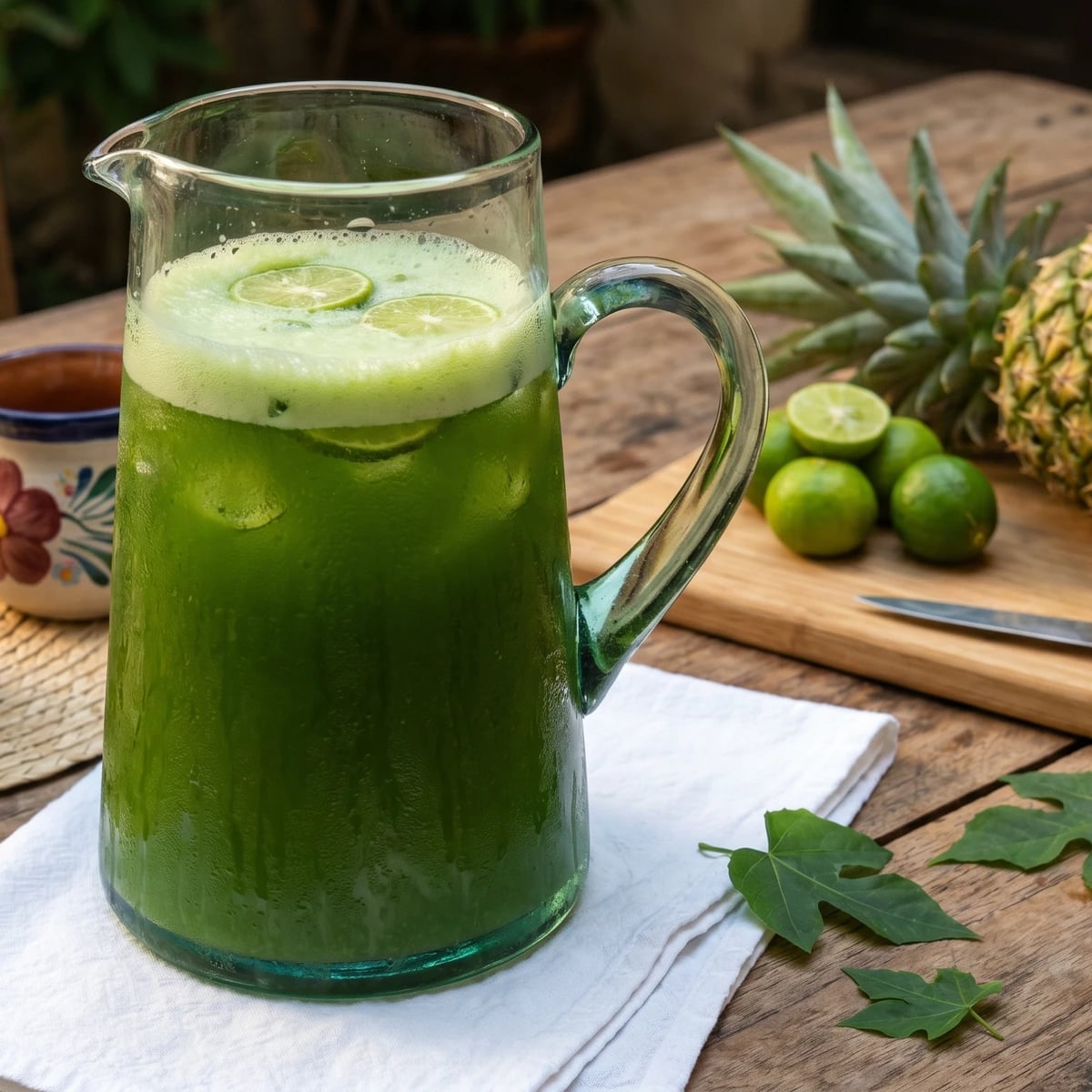 Agua de Chaya con Piña