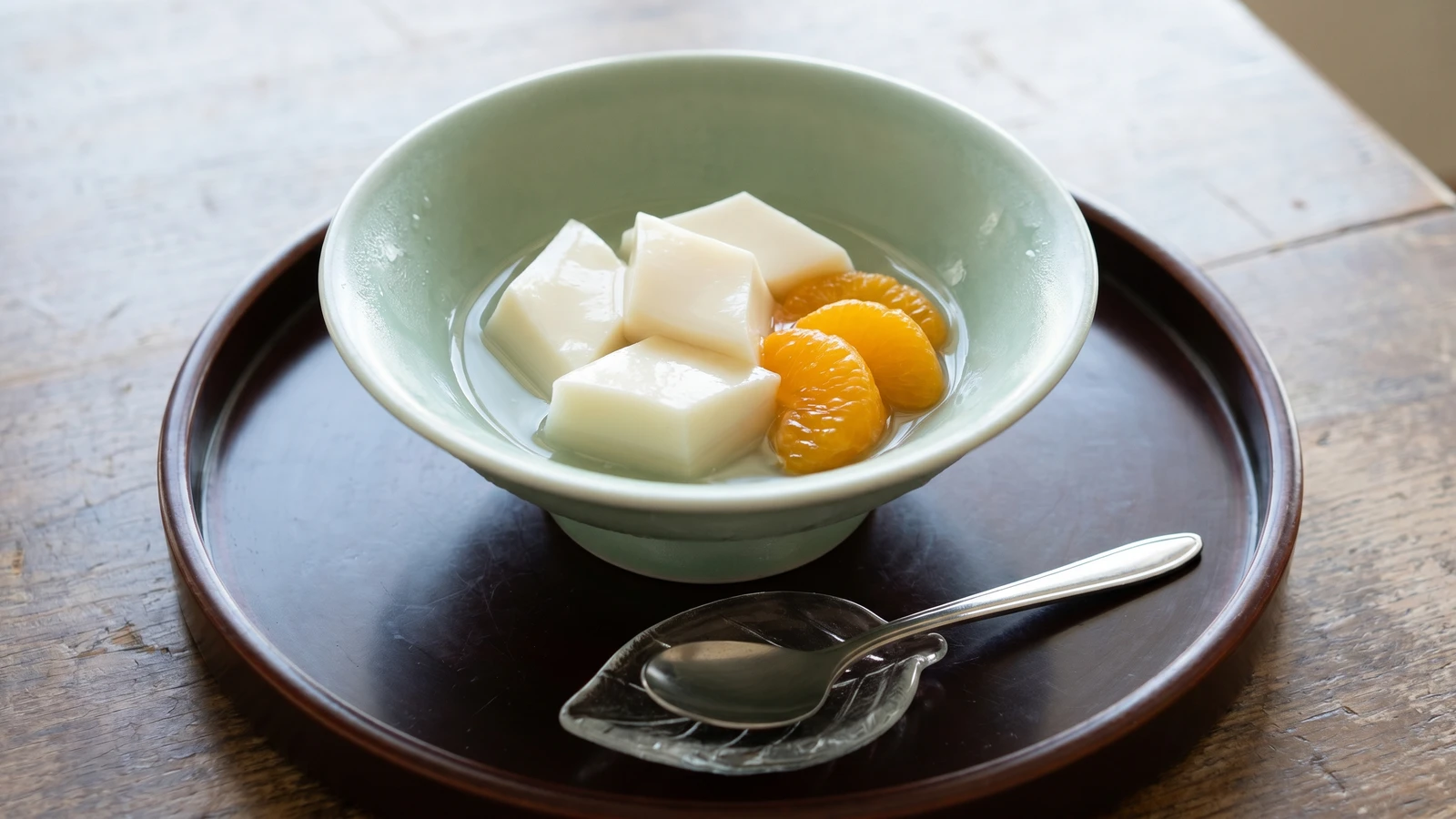 Almond Tofu (杏仁豆腐, Annin Dōfu)