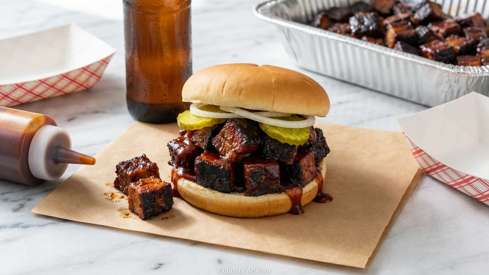 Kansas City Burnt Ends Sandwich