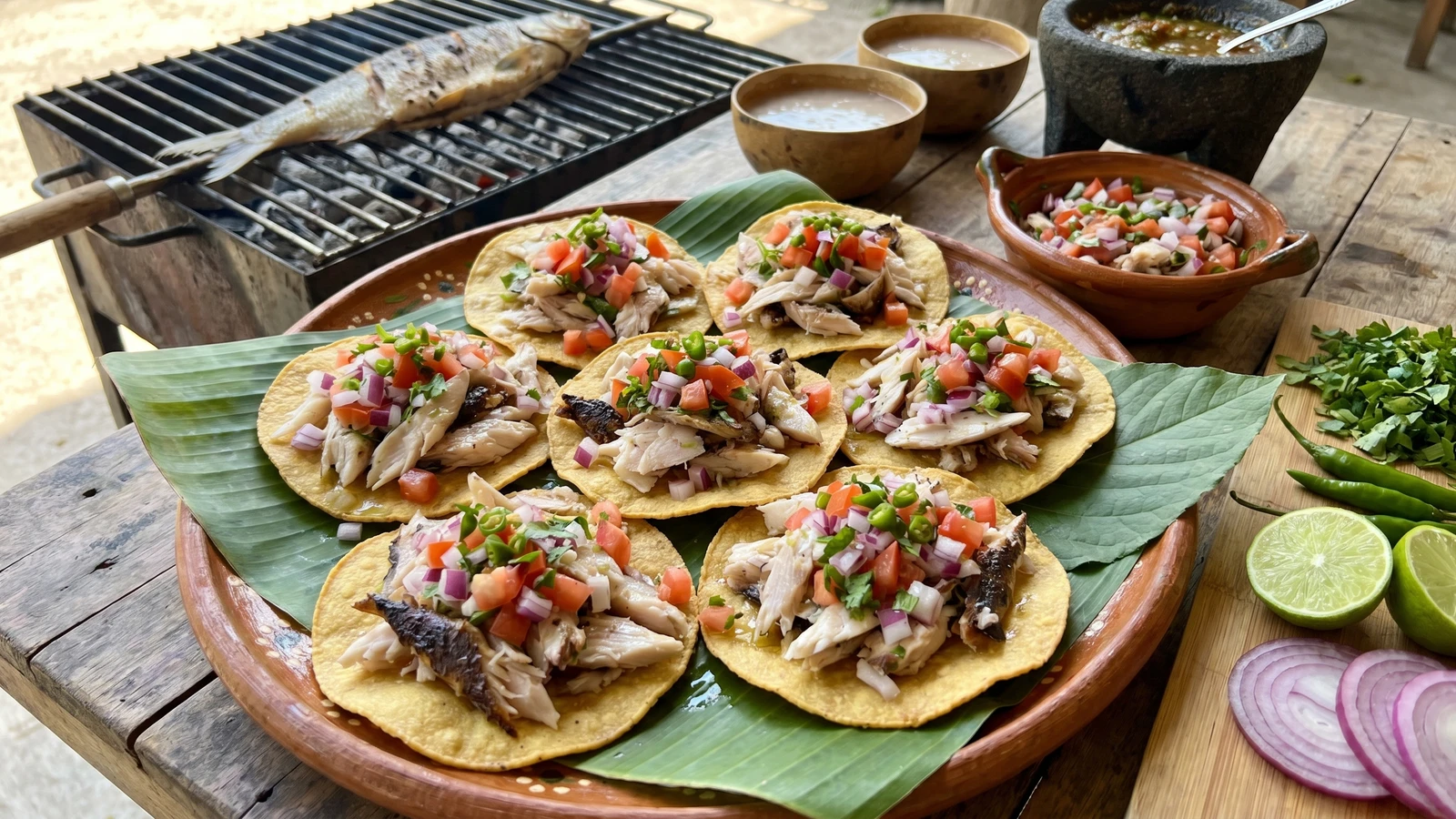 Tostadas de Salpicon de Pejelagarto