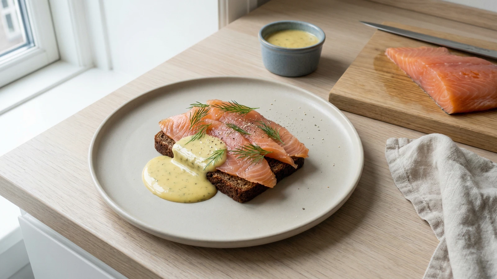 Gravad Laks med Hovmestersovs