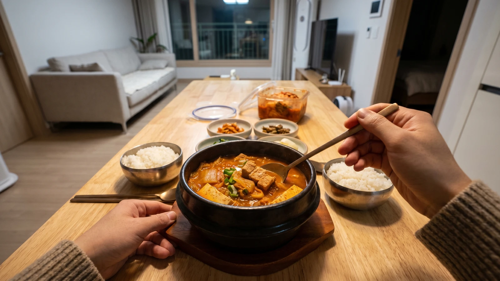 Kimchi-jjigae (Kimchi Stew)