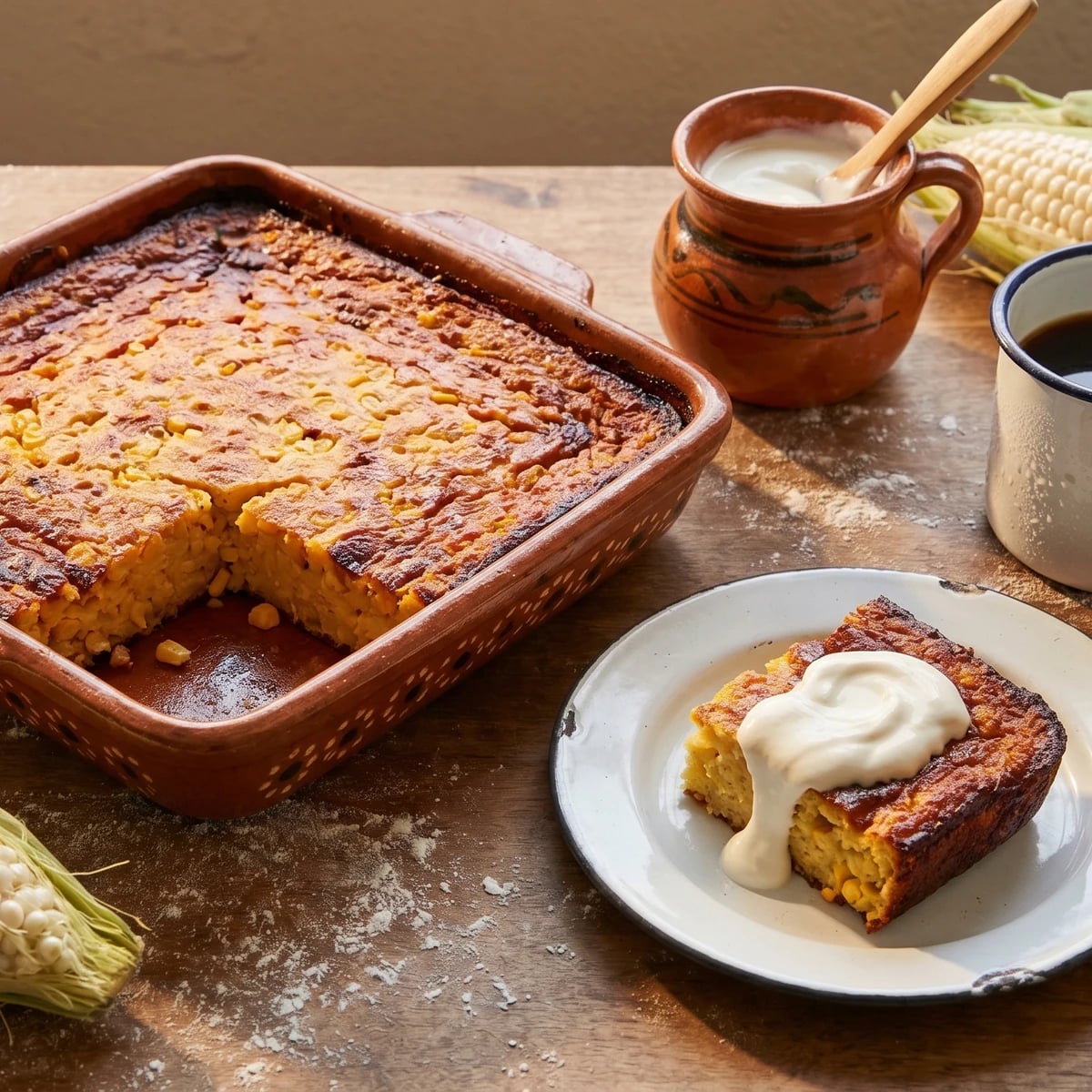 Pan de Elote a la Sonorense