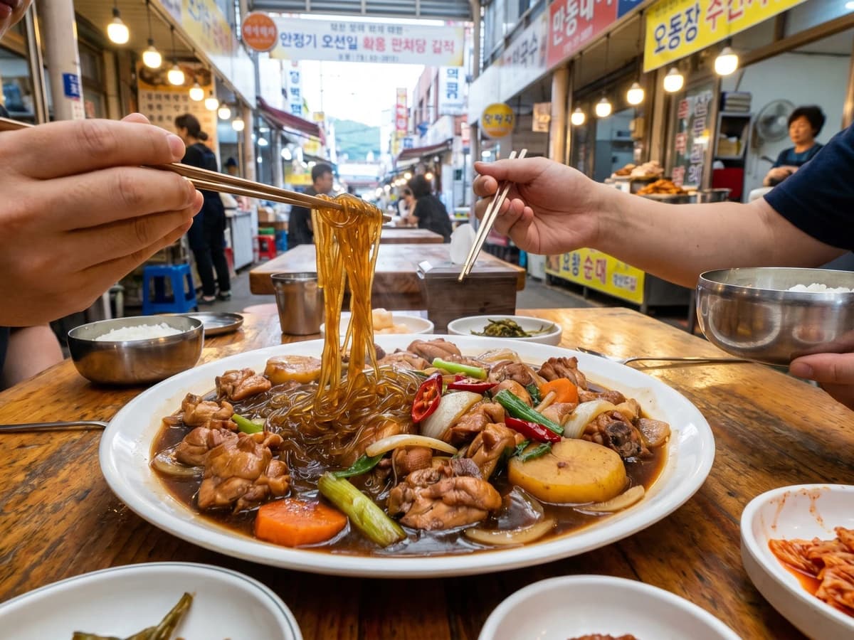 Andong-jjimdak (Andong Braised Chicken)