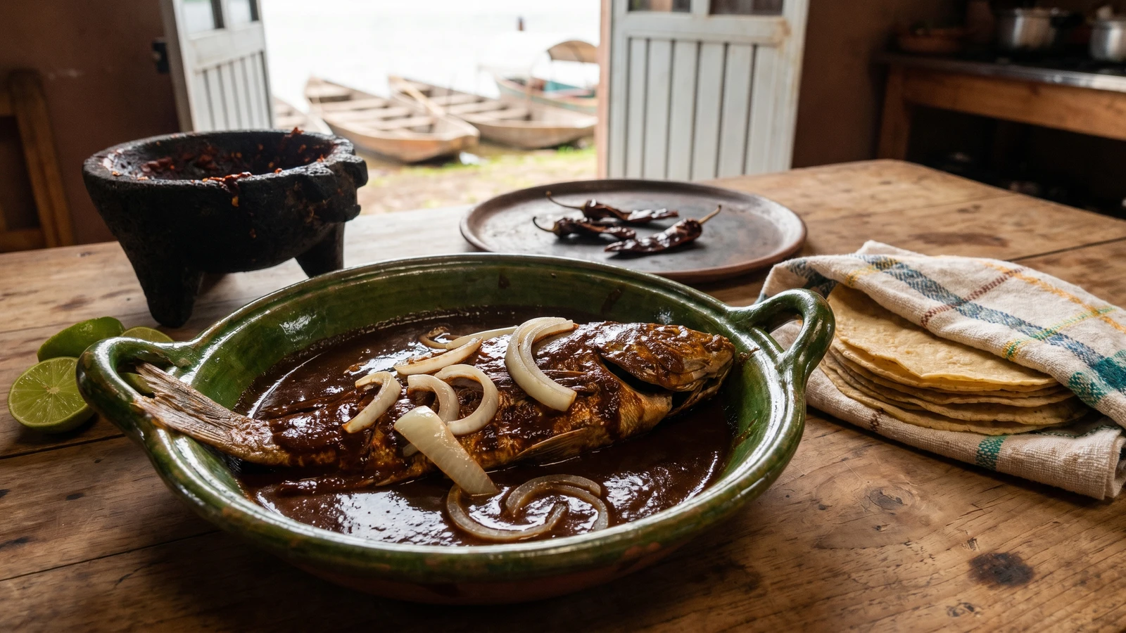 Blanco de Patzcuaro con Chile Mulato