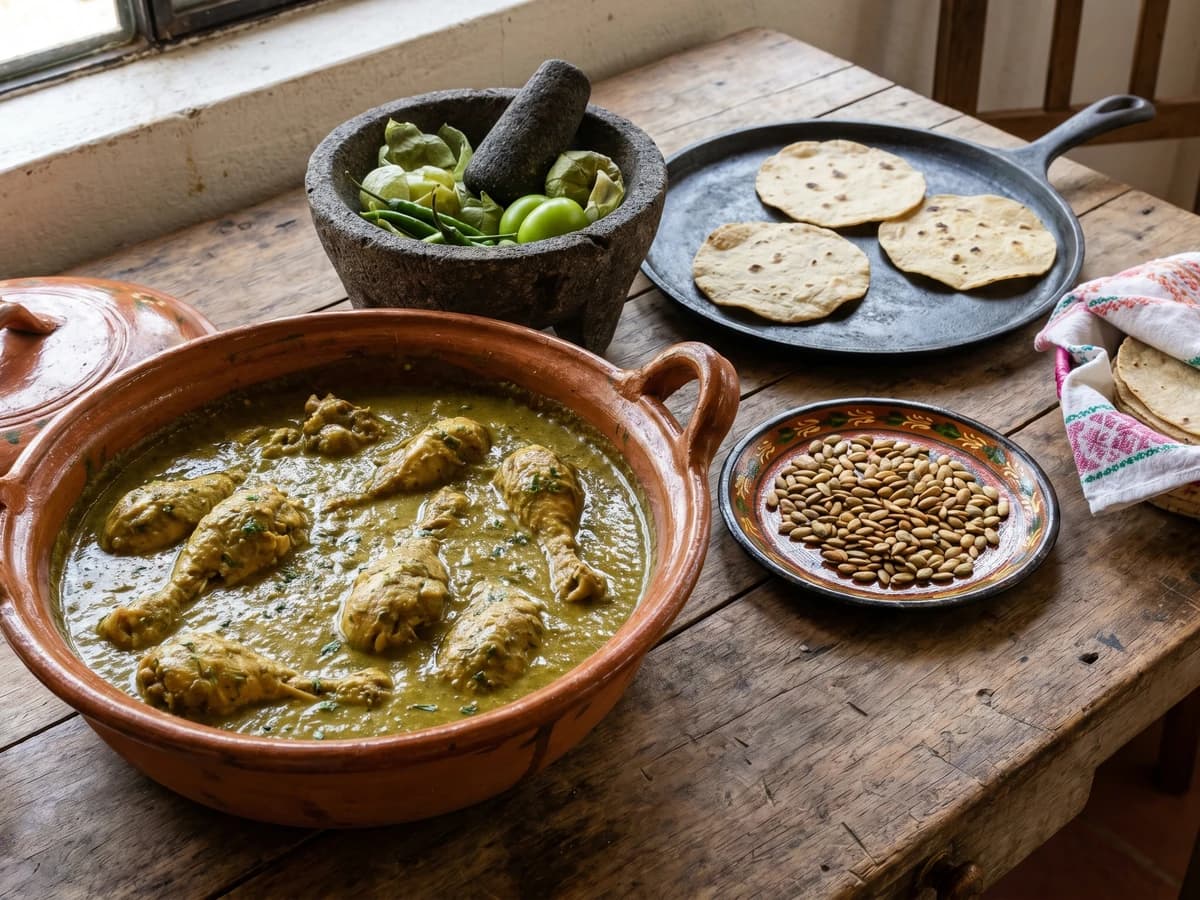 Guerrero Green Mole (Mole Verde Guerrerense) - Chef Lupita