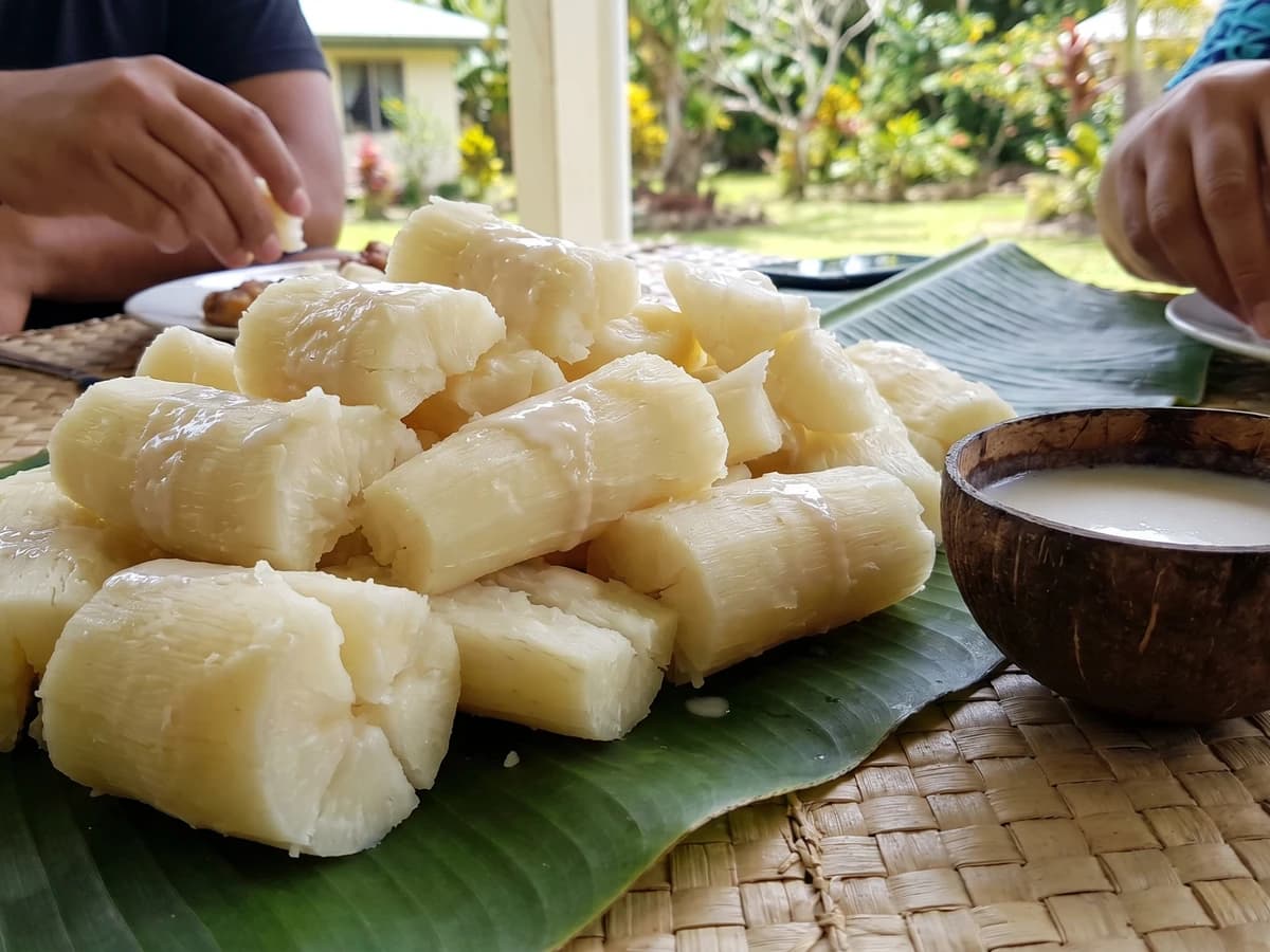 Manioke (Tongan Boiled Cassava) - Chef Makoa