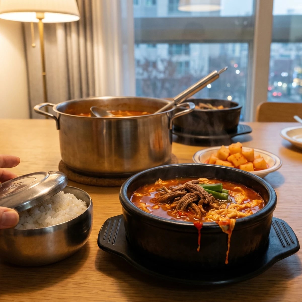 Yukgaejang (Spicy Shredded Beef Soup)