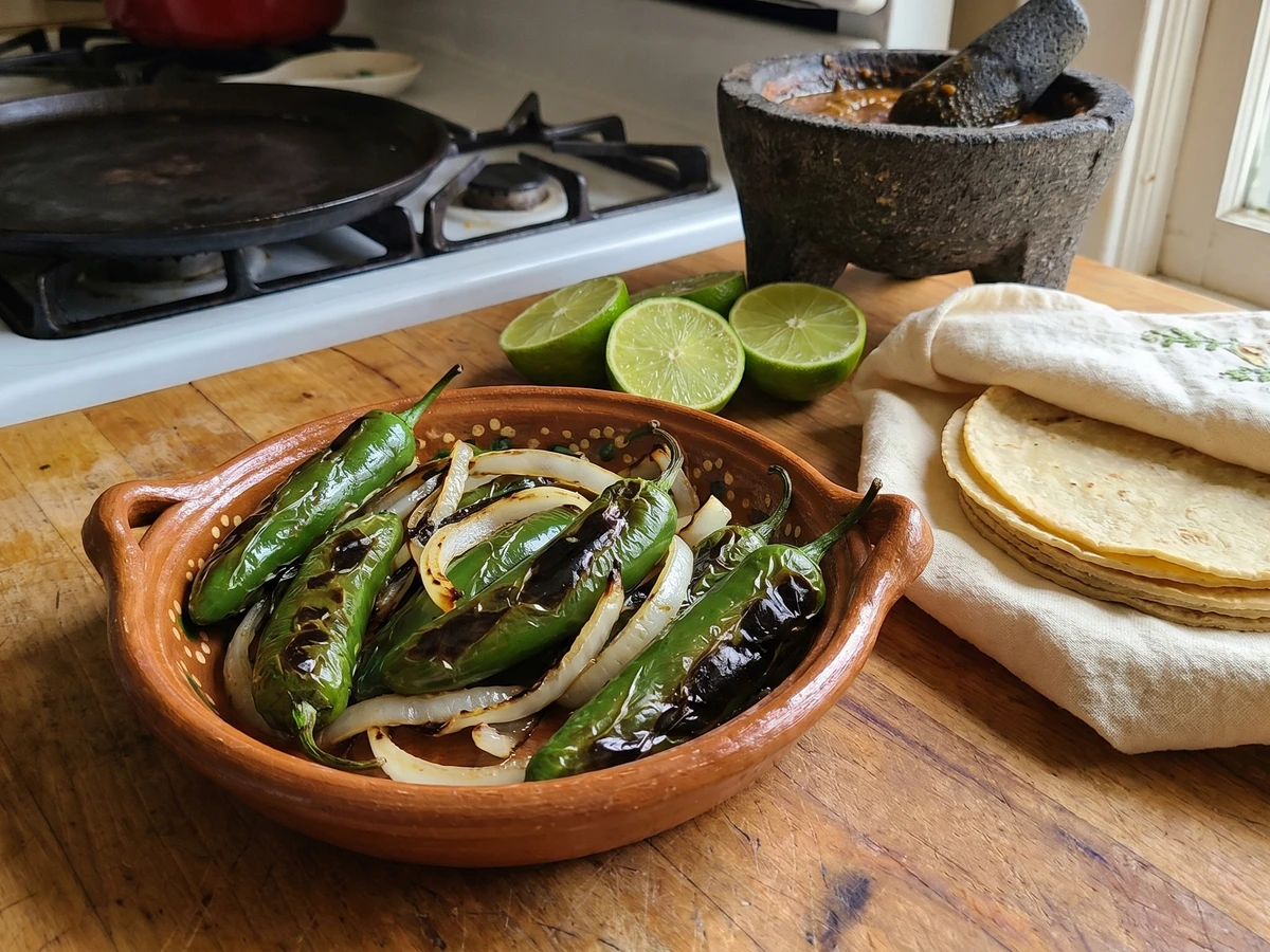 Blistered Serrano Chiles - Chef Lupita