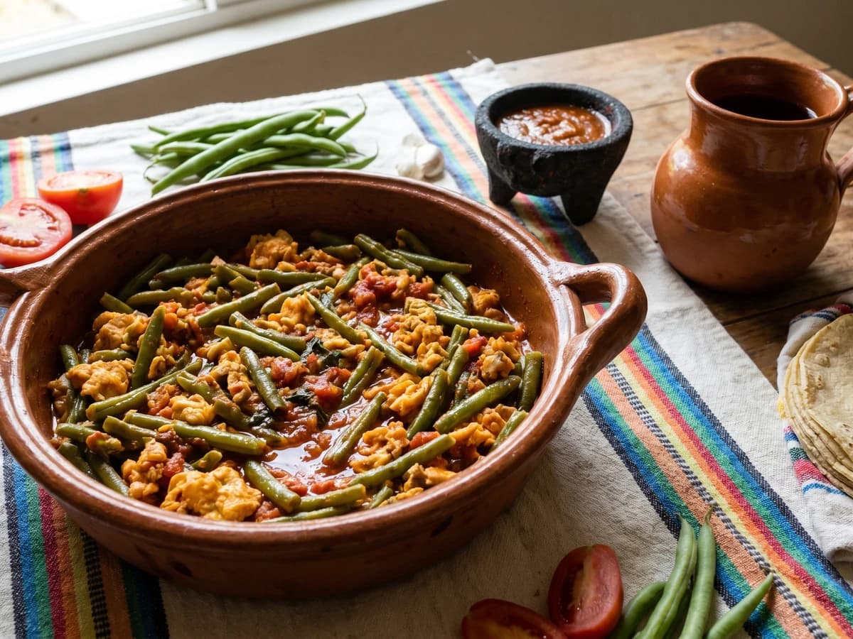 Ejotes con Huevo Oaxaquenos - Chef Lupita