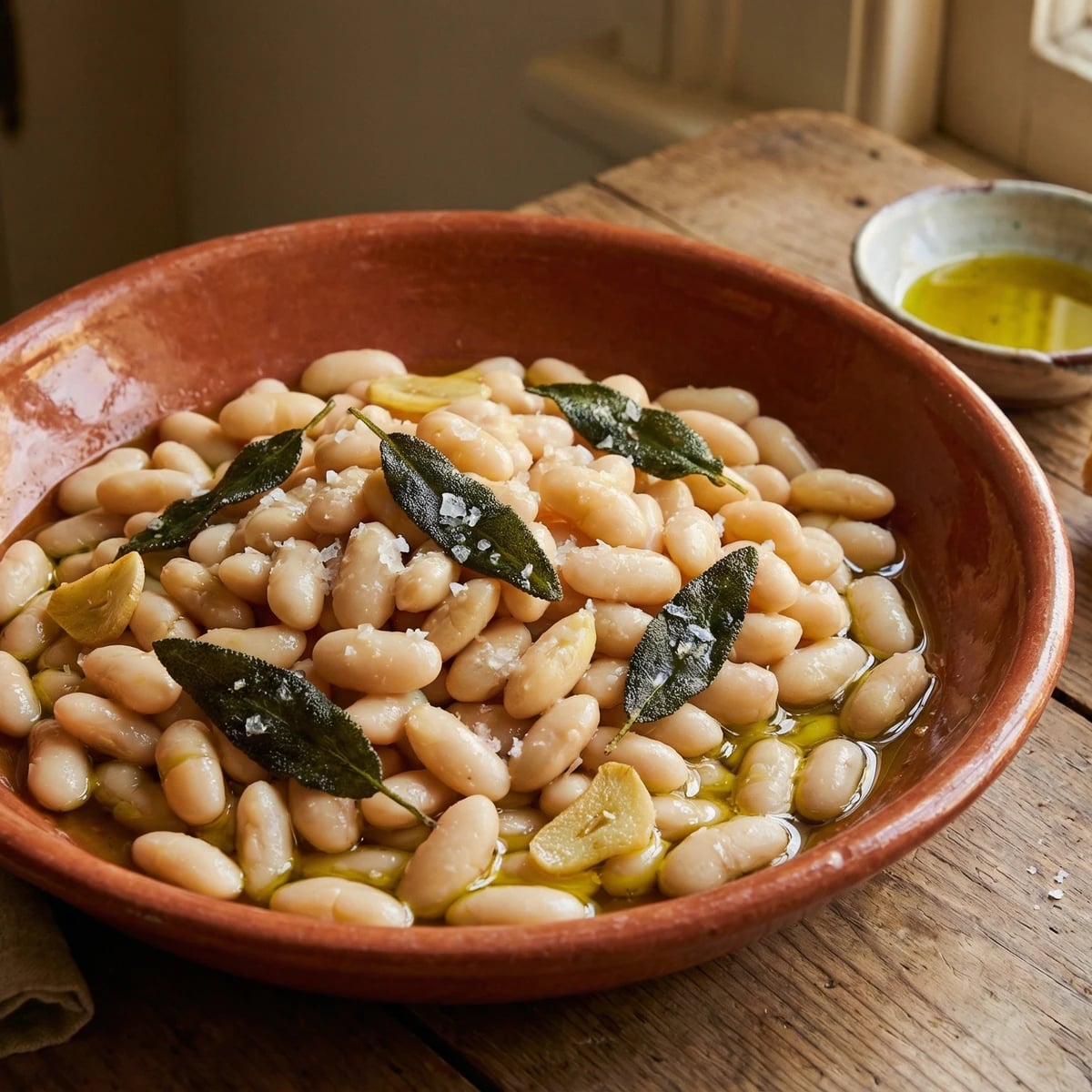 White Beans with Sage and Olive Oil