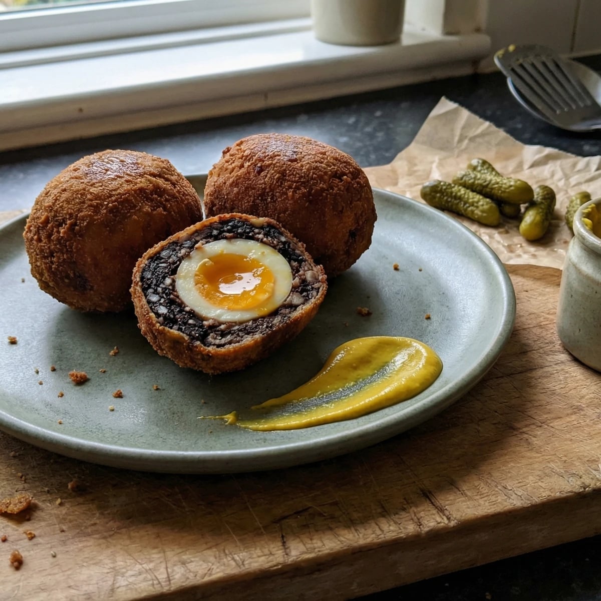 Black Pudding Scotch Eggs
