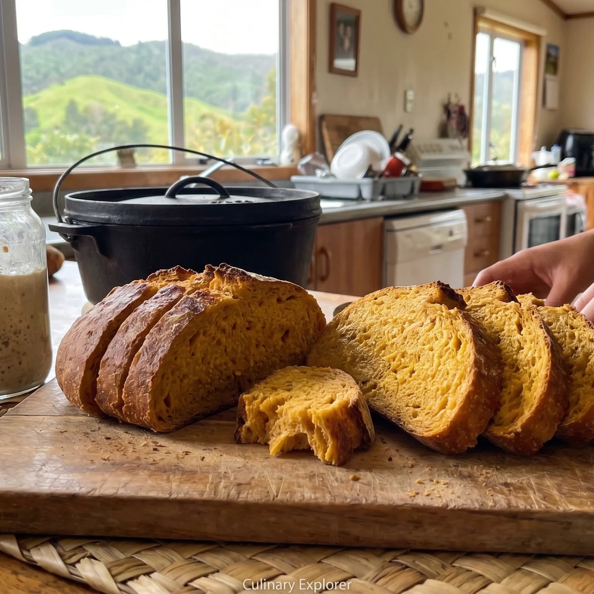 Kūmara Rēwena Parāoa (Māori Sweet-Potato Sourdough)