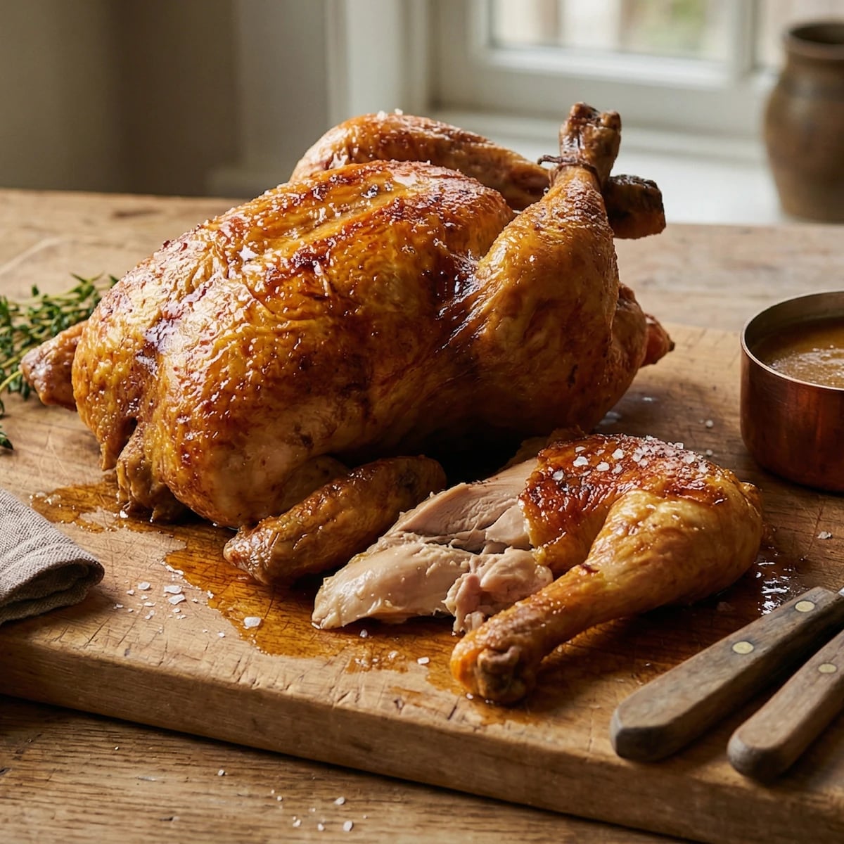 Perfect Roast Chicken with Pan Gravy