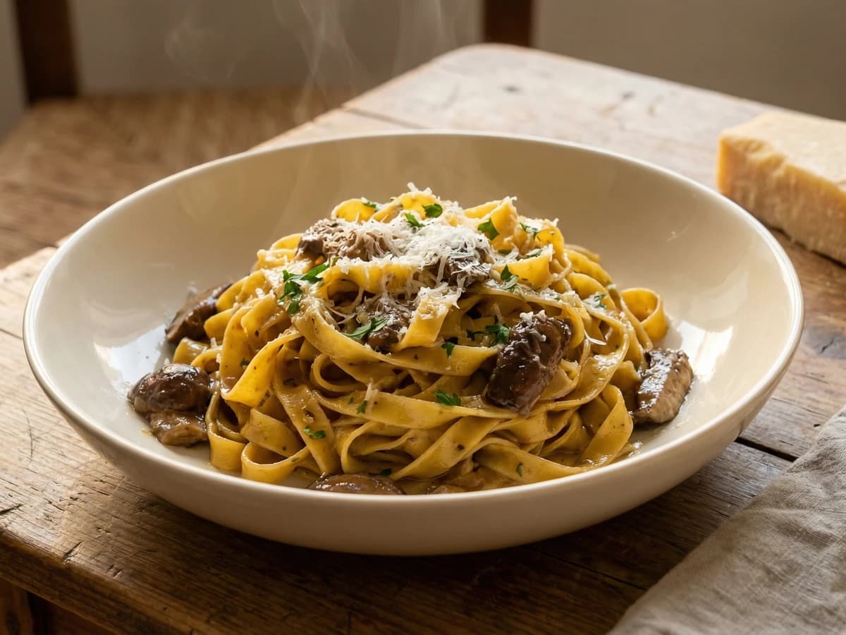 Tagliatelle ai Funghi Porcini - Chef Graziella