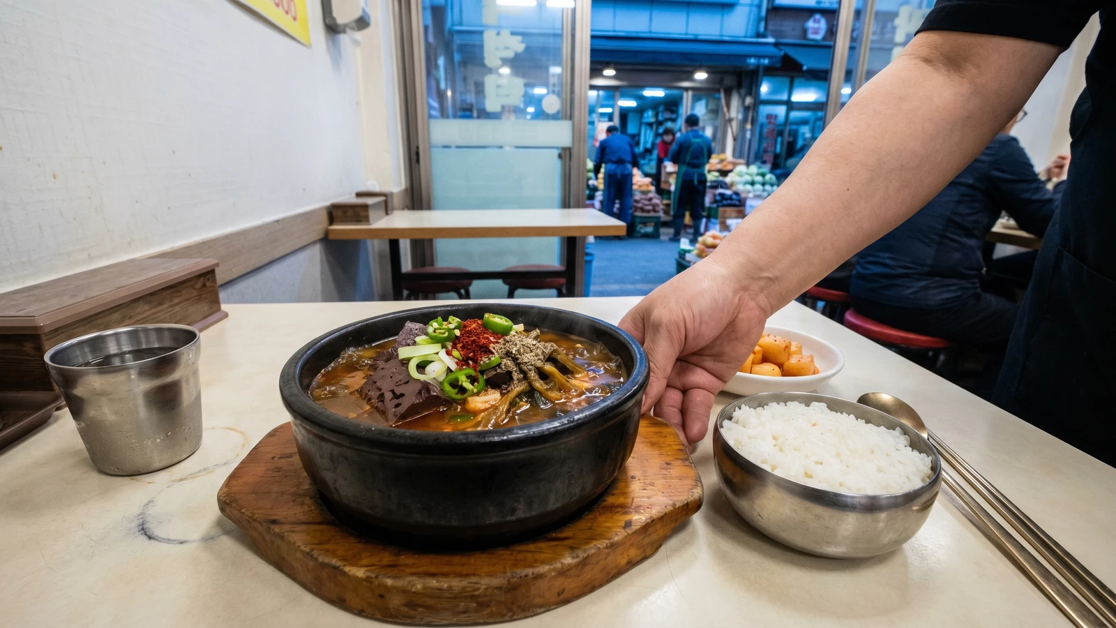 Seonji-haejangguk (Ox Blood Hangover Soup)