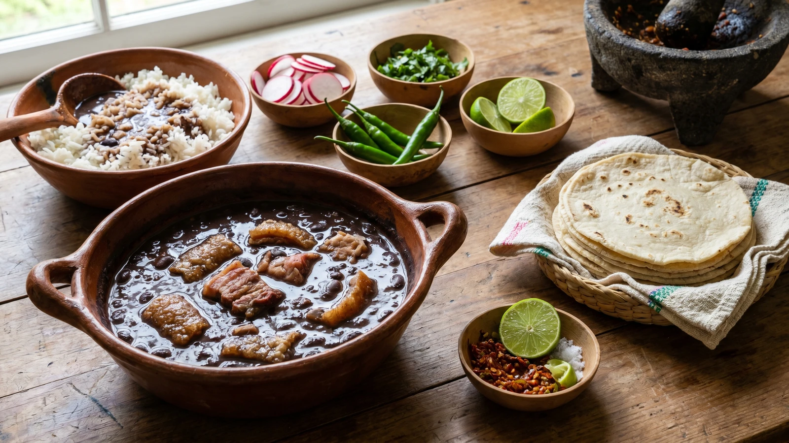 Tabasco Black Beans with Salt Pork (Frijol con Puerco)