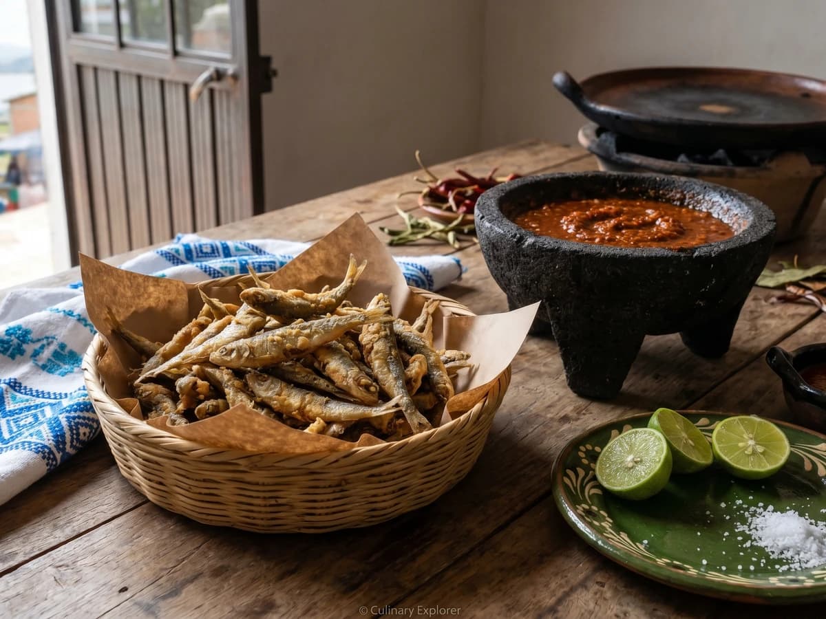 Charales Fritos Enteros con Lima - Chef Lupita