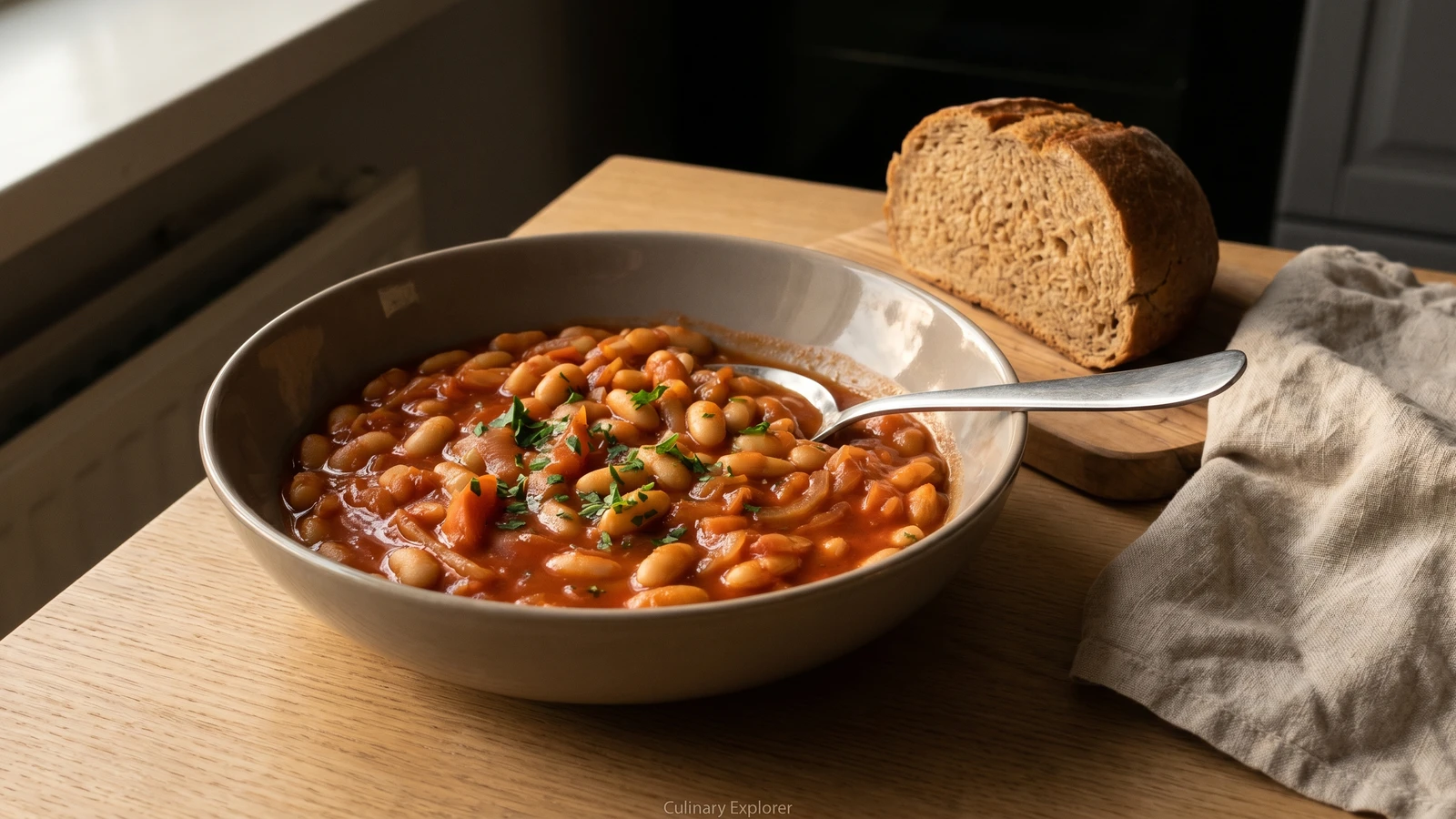 Witte Bonen in Tomatensaus