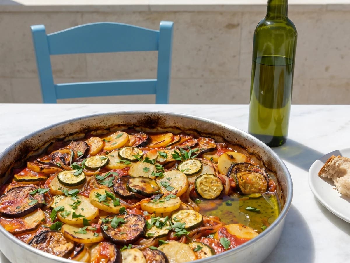 Cycladic Briam (Κυκλαδίτικο Μπριάμ) - Chef Dimitra