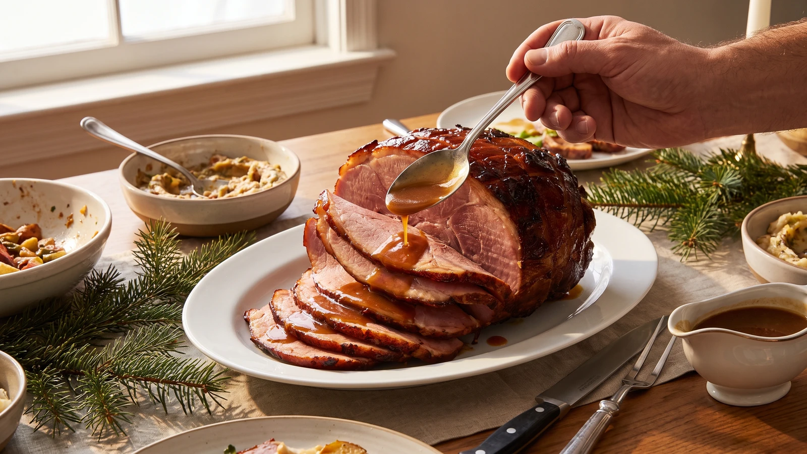 Hot Ham—its preparation