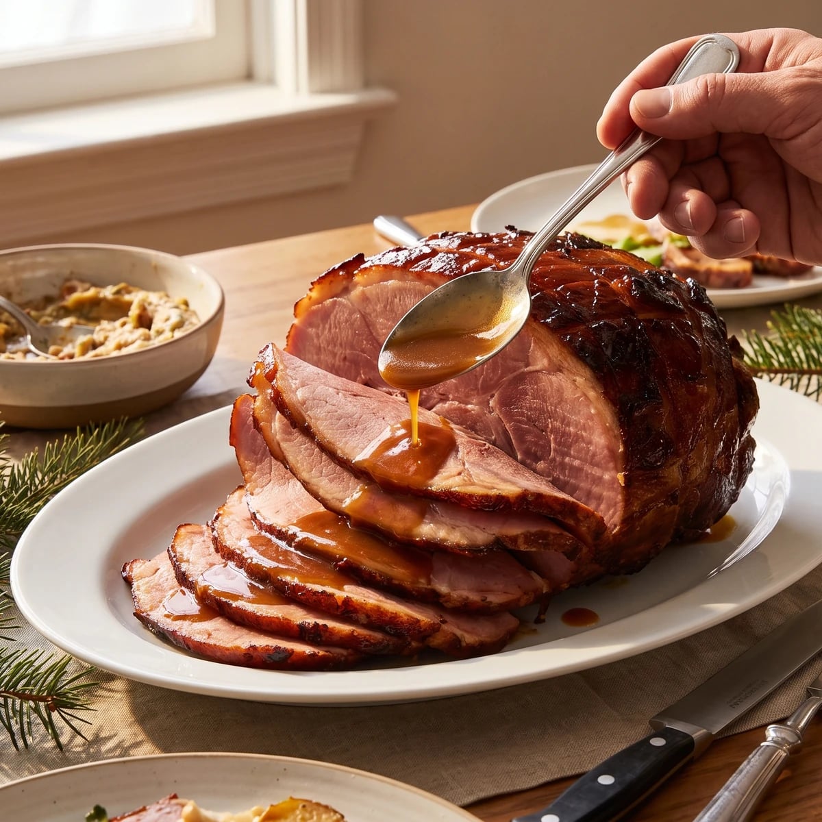 Hot Ham—its preparation