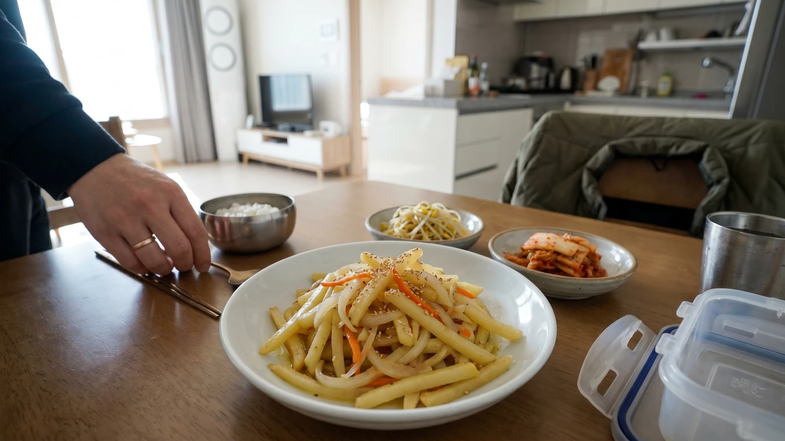 Gamja-bokkeum (Korean Stir-Fried Potatoes)