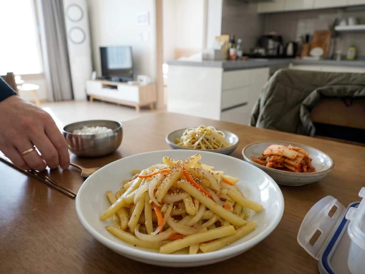 Gamja-bokkeum (Korean Stir-Fried Potatoes) - Chef Jeong-sun