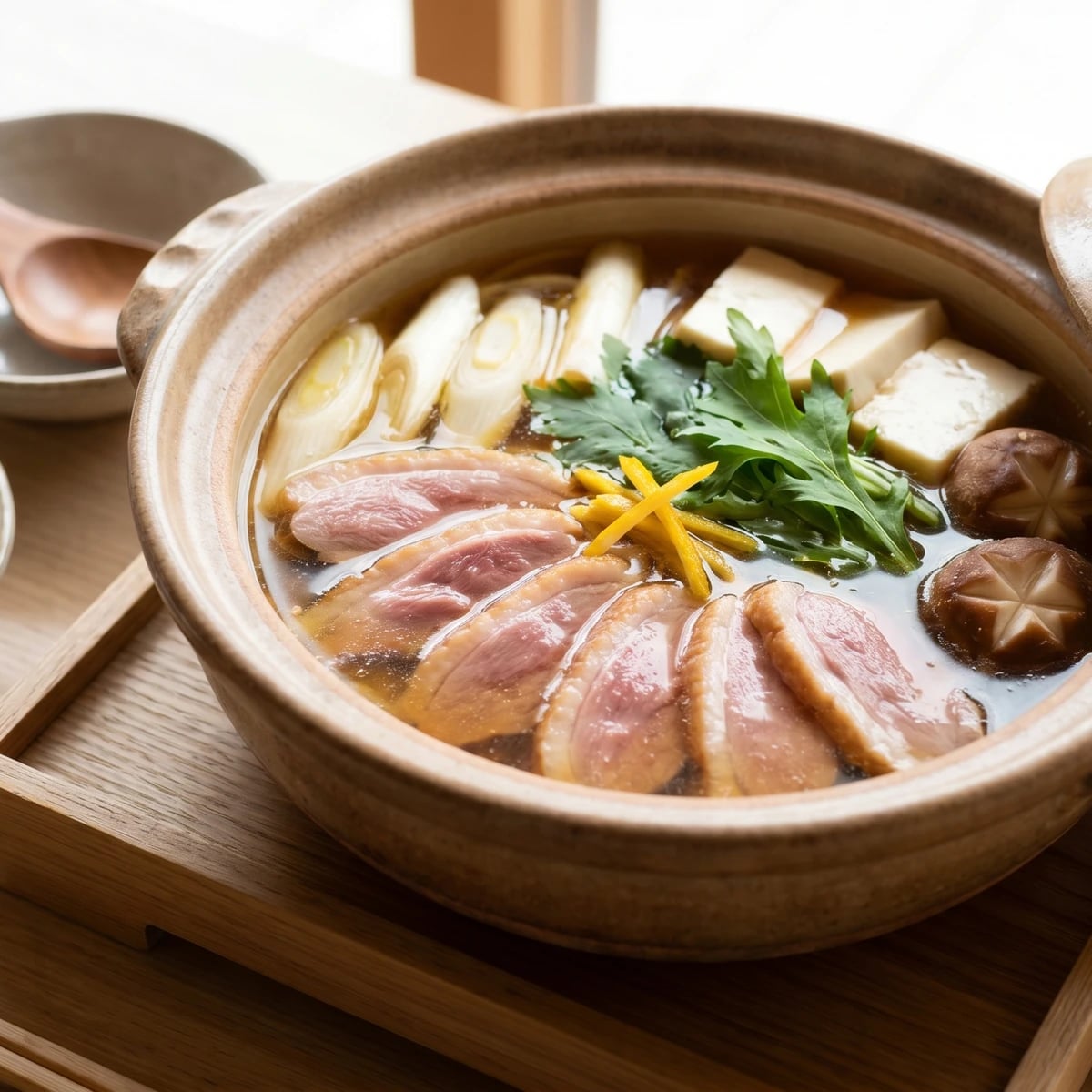 Wild Duck Hot Pot (鴨鍋, Kamo Nabe)