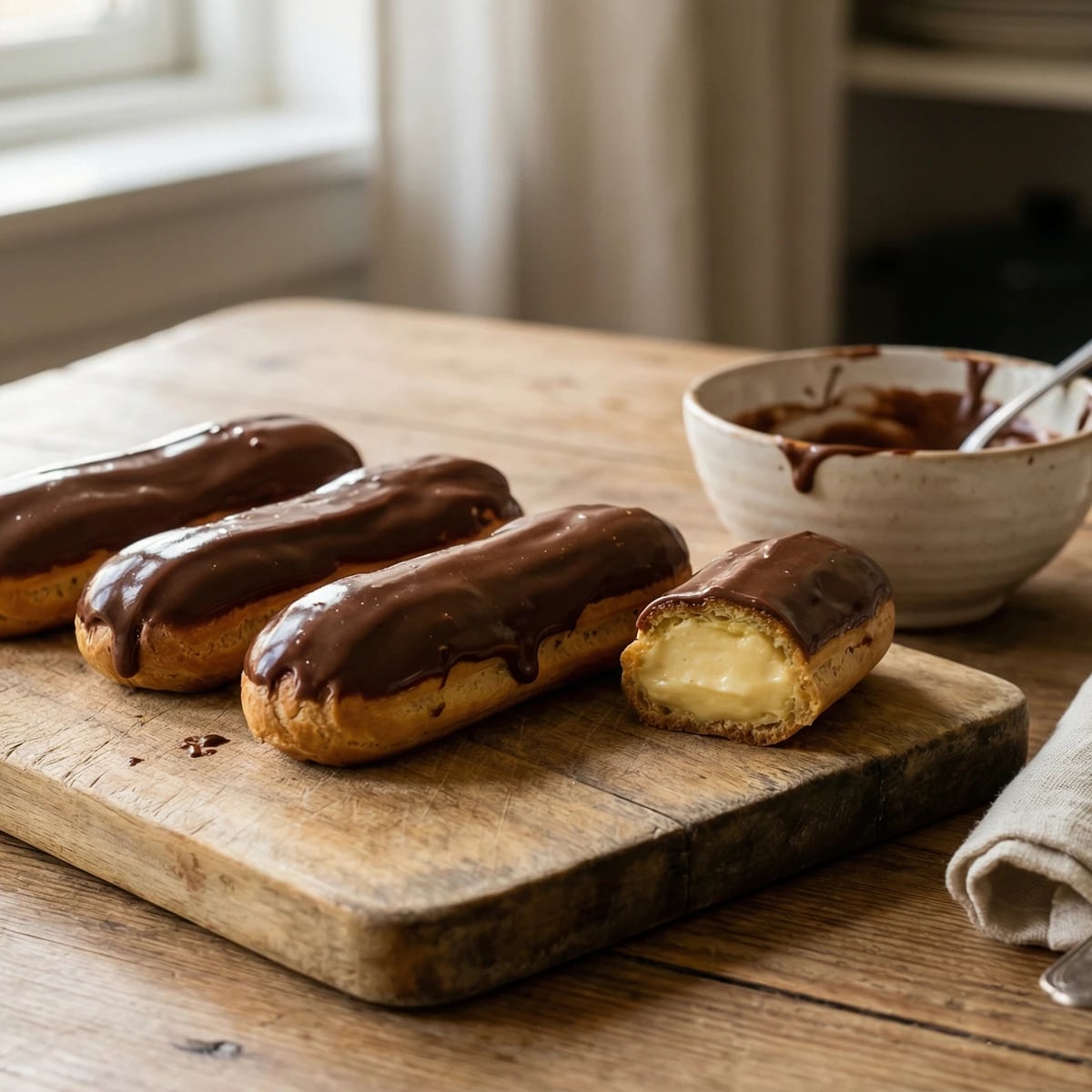 Classic Chocolate Éclairs