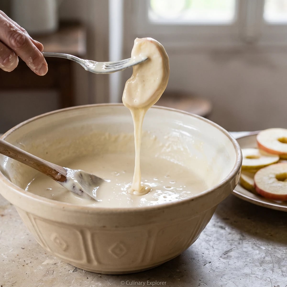 Batter for Oven-glazed Fruit Fritters