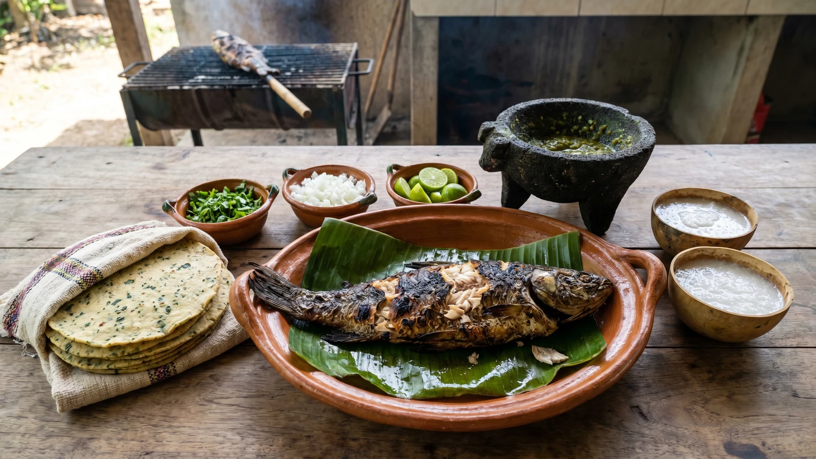 Tacos de Pejelagarto Asado Tabasqueño