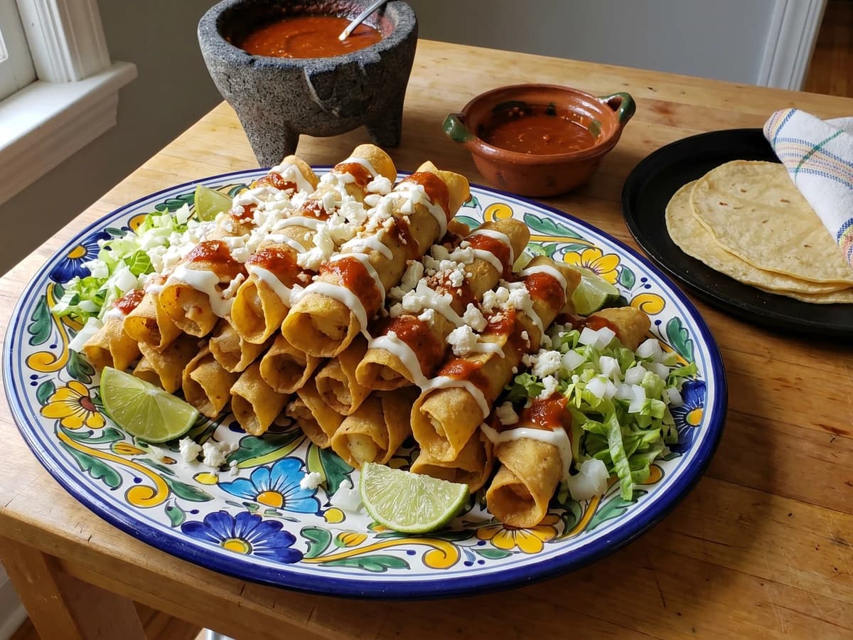 Taquitos Dorados de Papa Guanajuatenses - Chef Lupita