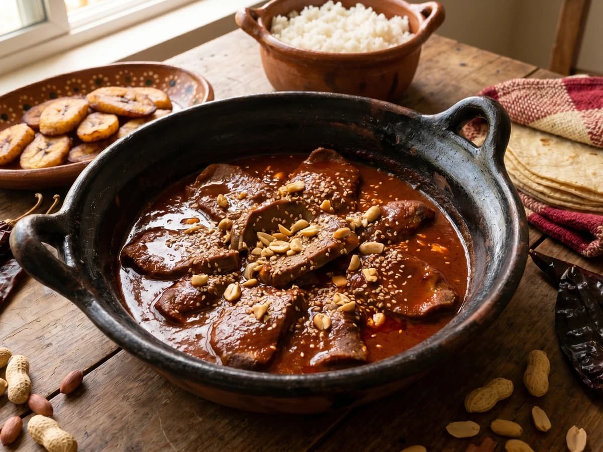 Lengua en Encacahuatado Jarocho - Chef Lupita