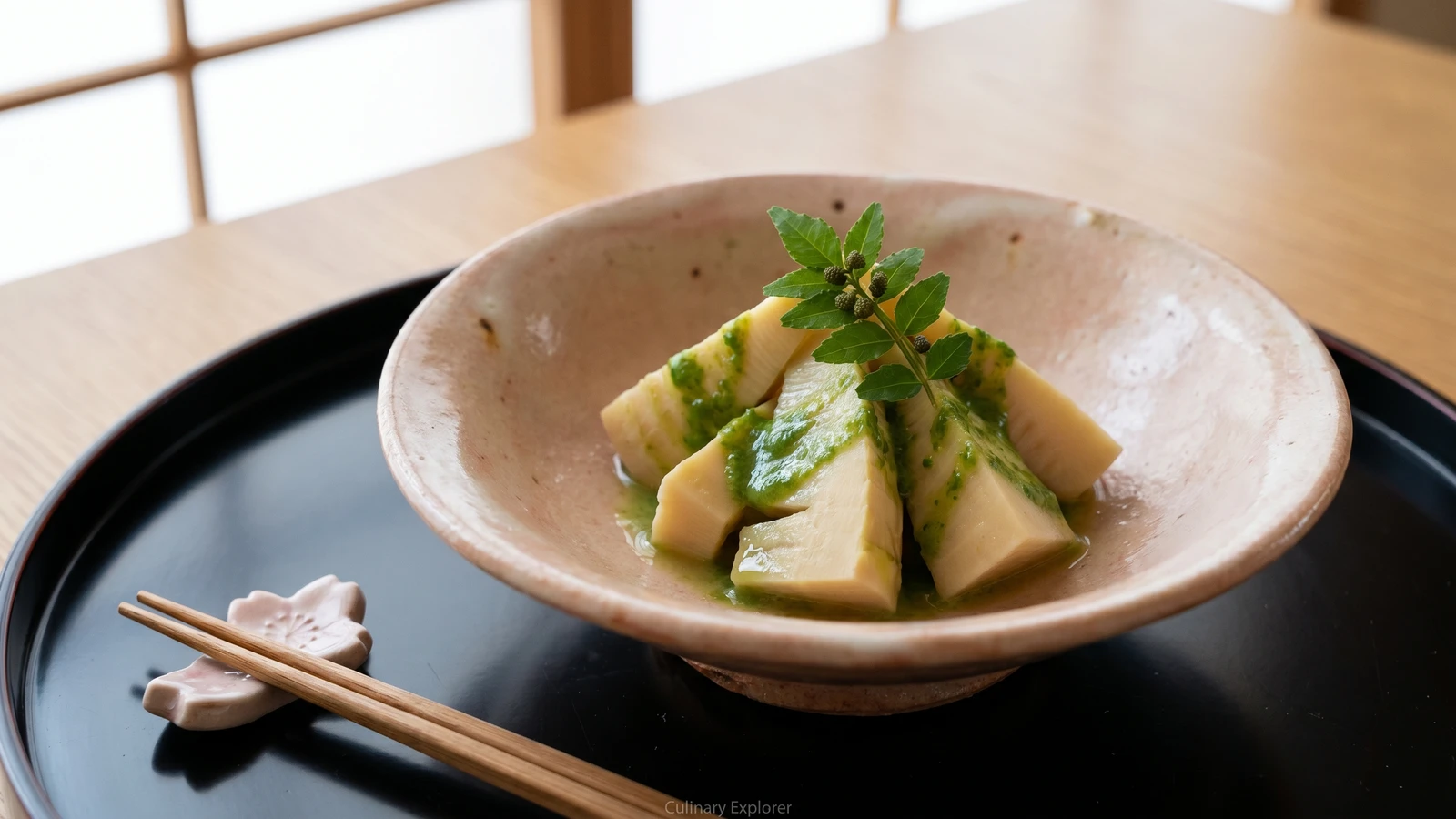 Bamboo Shoots with Kinome Miso (木の芽和え, Kinome-ae)