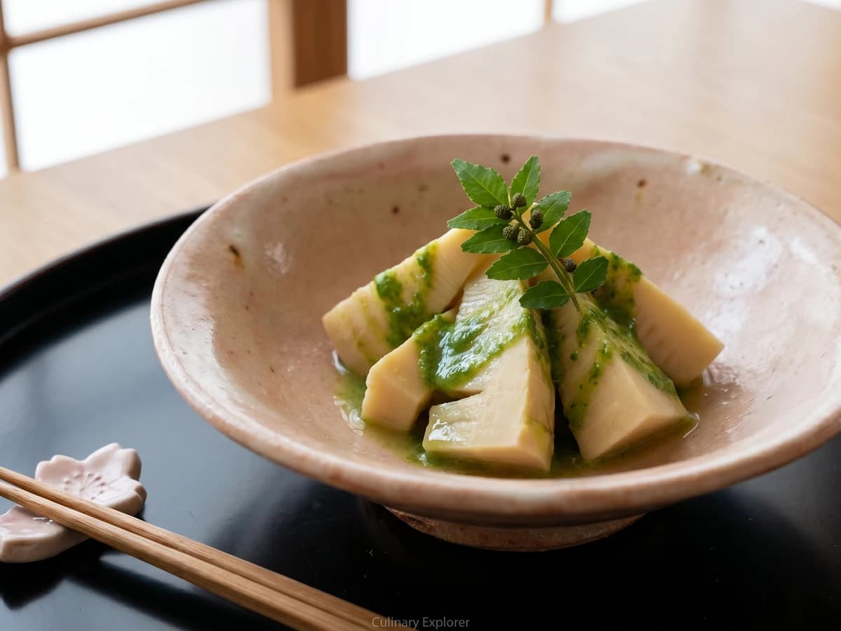 Bamboo Shoots with Kinome Miso (木の芽和え, Kinome-ae)