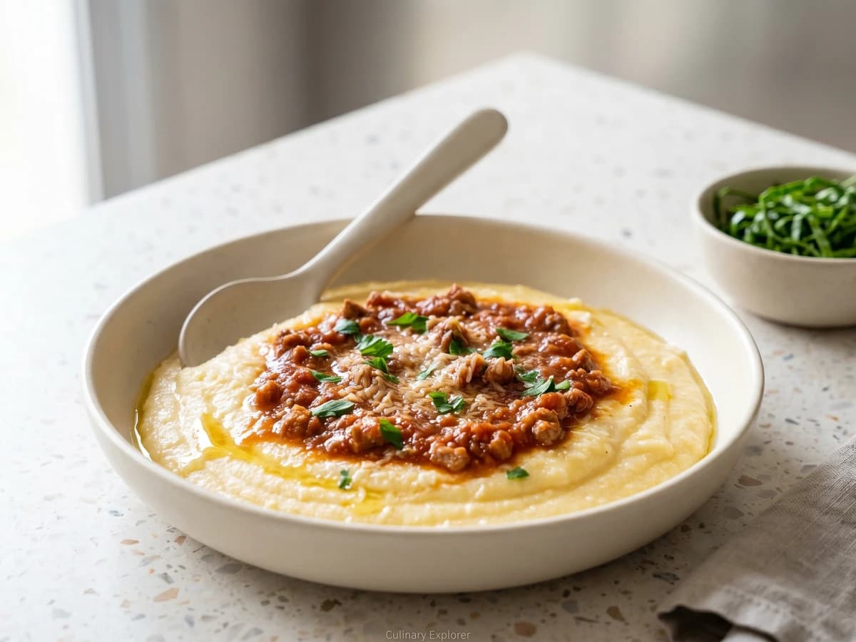 Polenta Cremosa com Ragu - Chef Juliana
