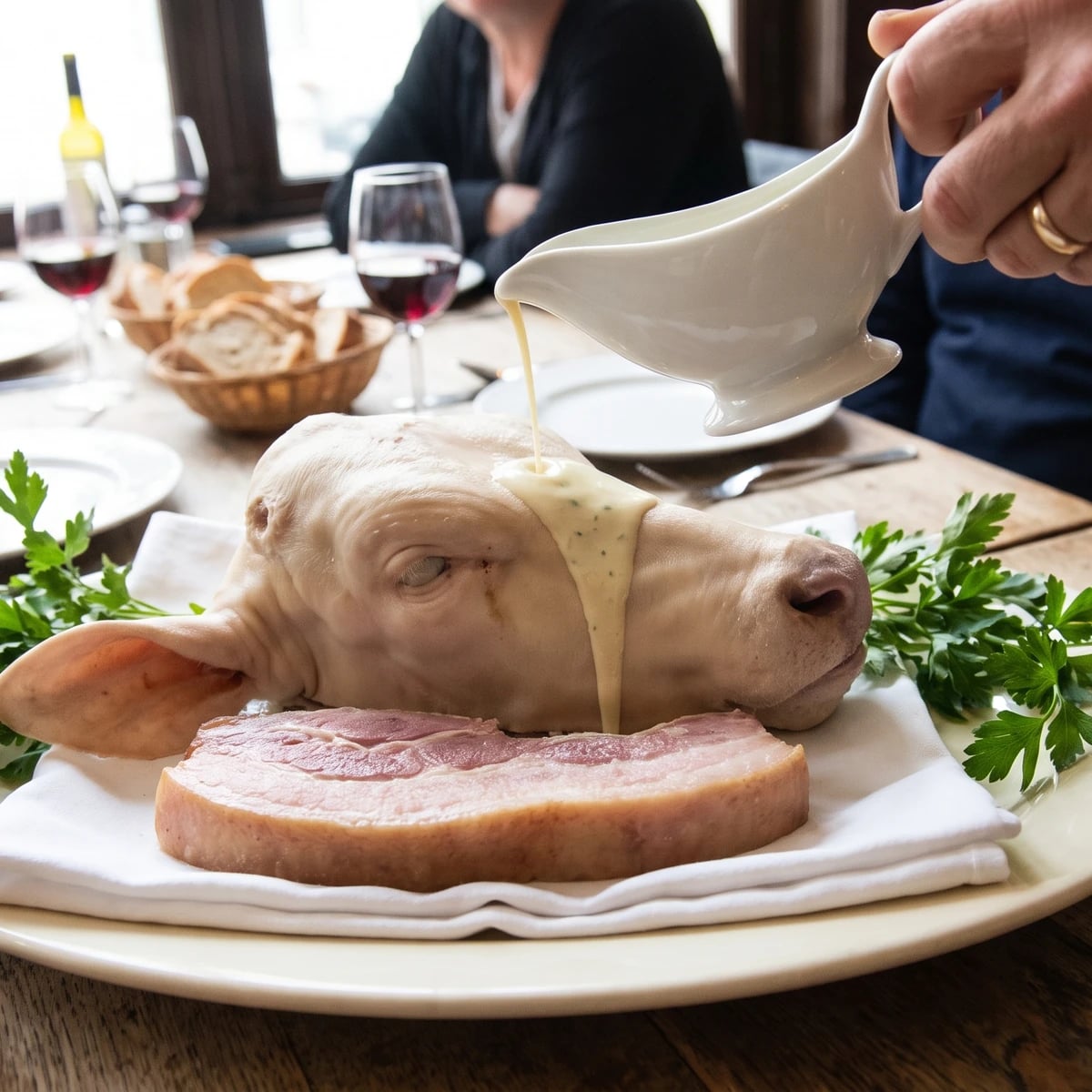 Tête de Veau à l’Anglaise