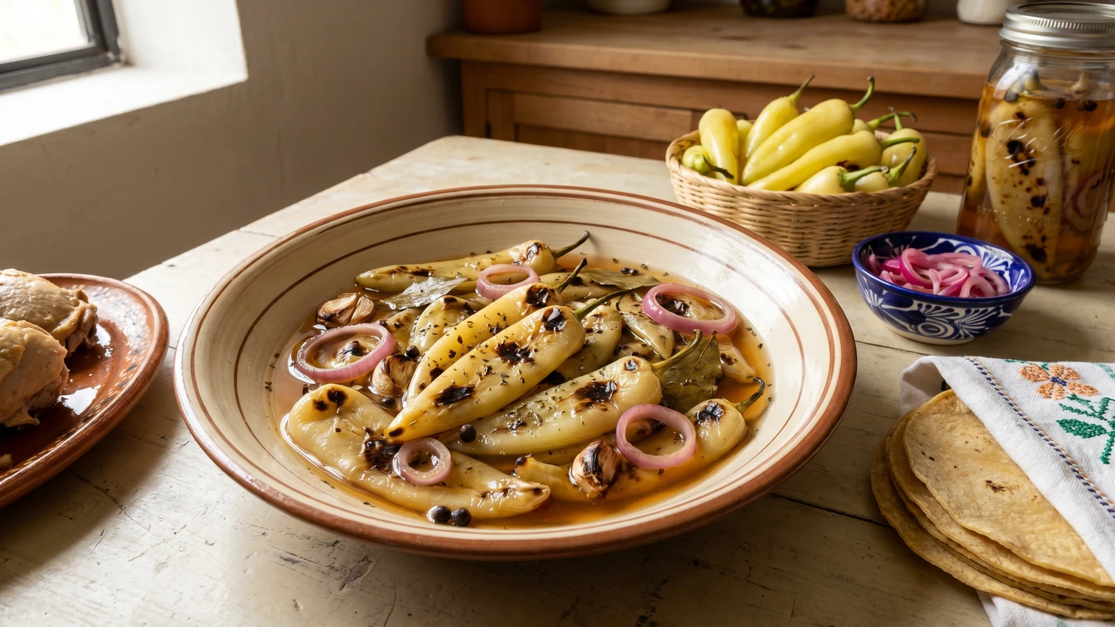 Chiles Xcatic en Escabeche