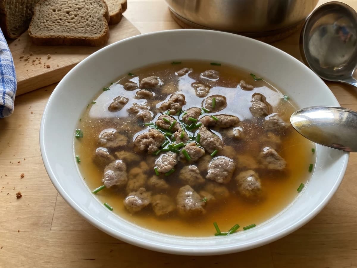 Schwäbische Leberspätzlesuppe - Chef Klaus