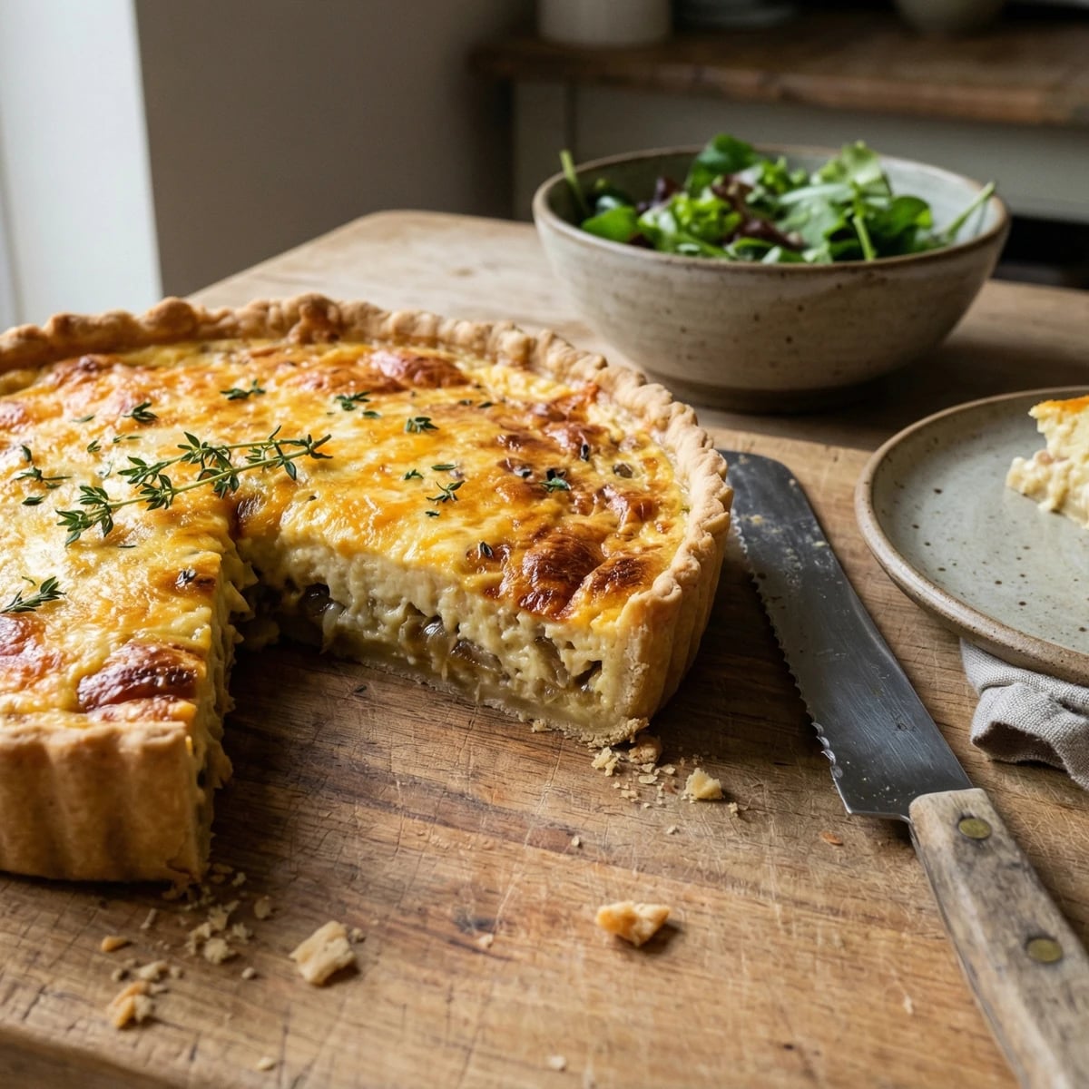 Cheese and Onion Quiche