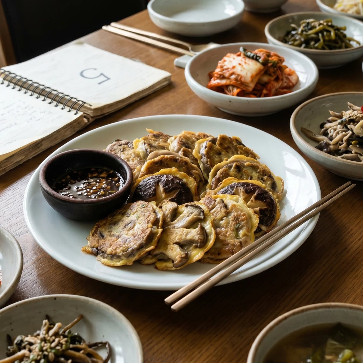 Beoseot-jeon (Mushroom Jeon)