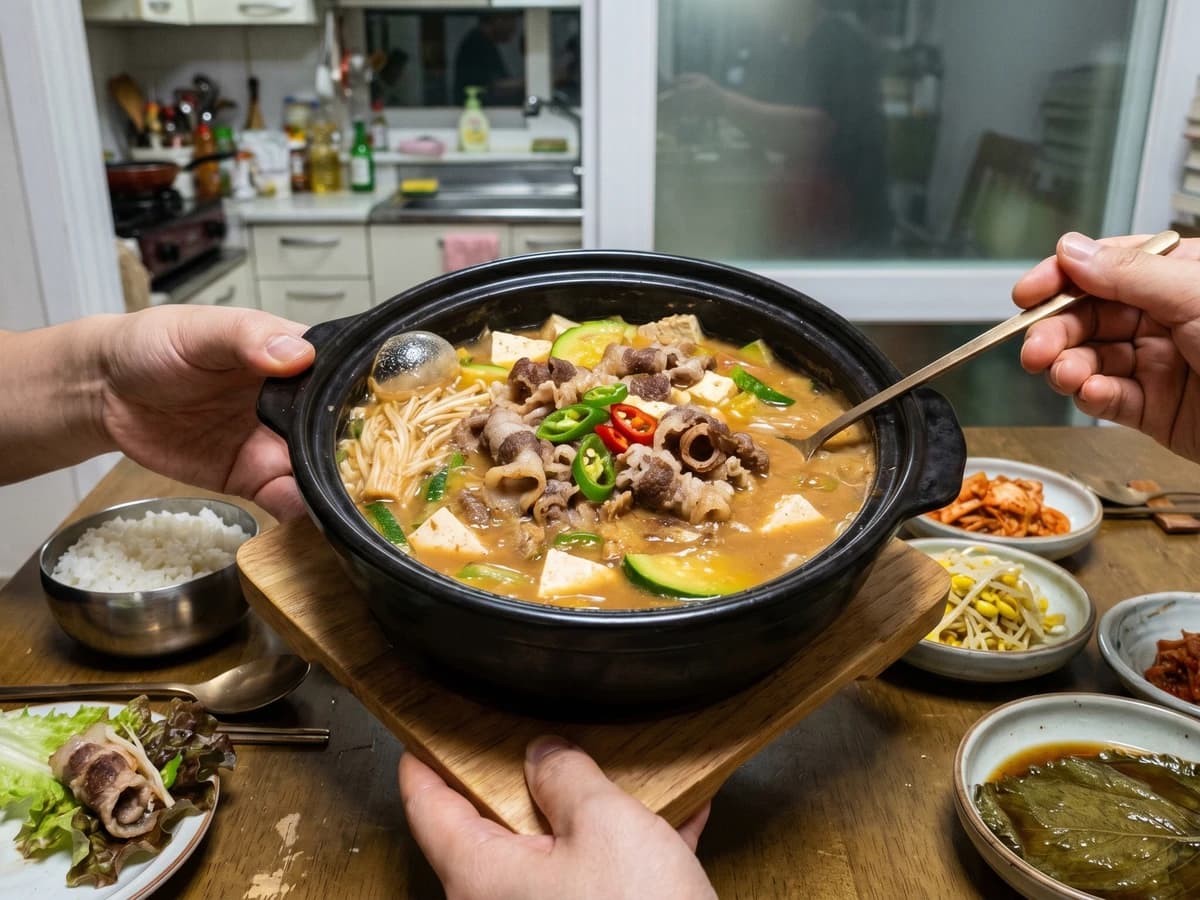 Chadol-doenjang-jjigae (Brisket Soybean Paste Stew) - Chef Jeong-sun