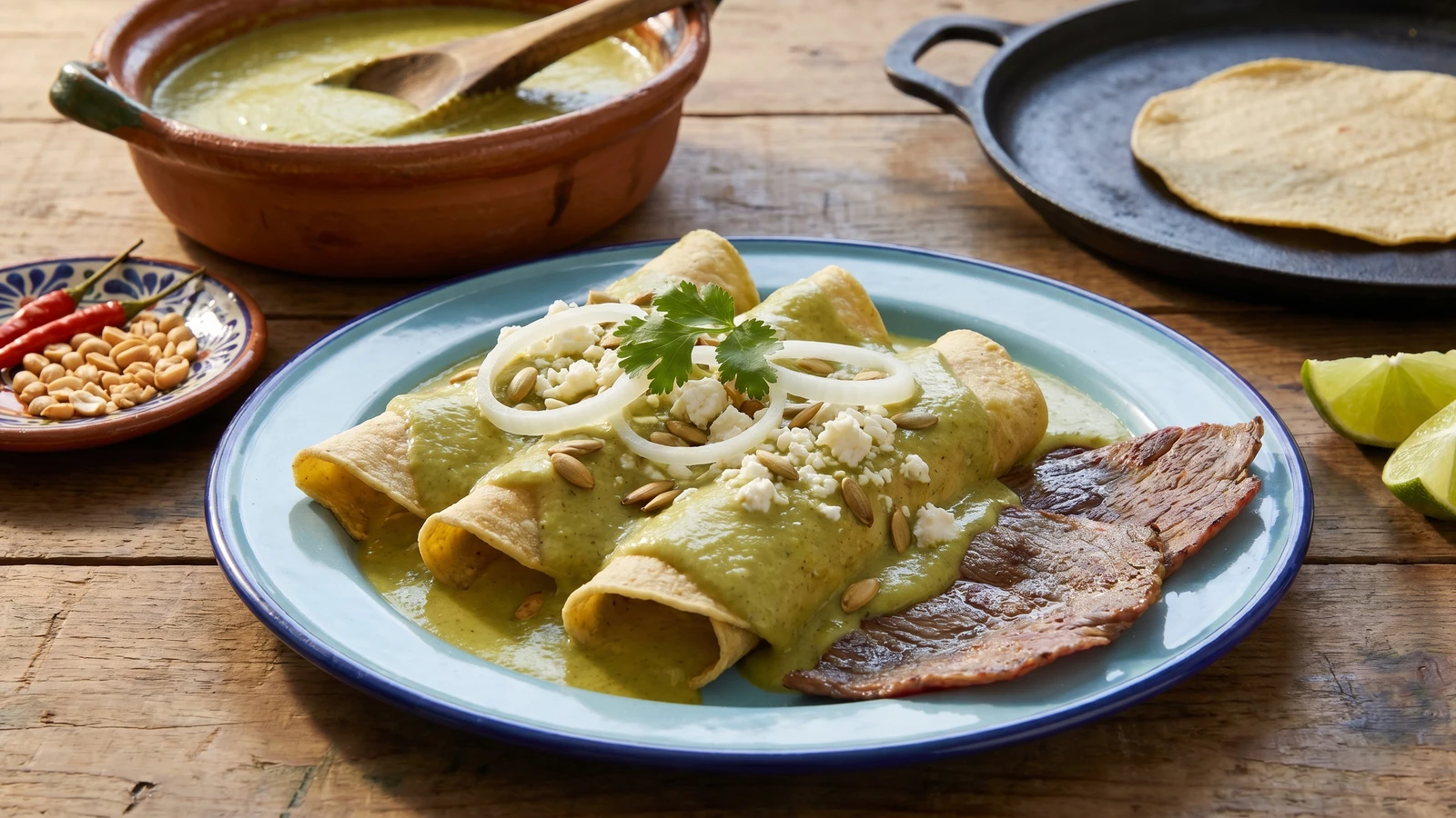 Enchiladas de Pepián Huastecas
