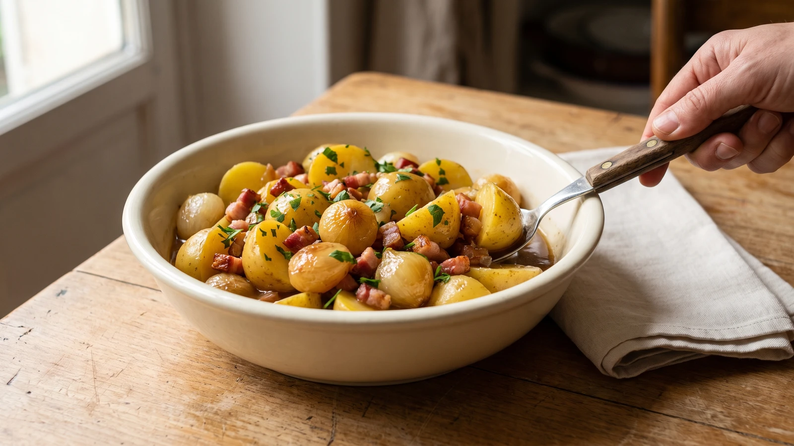 Pommes de Terre au Lard