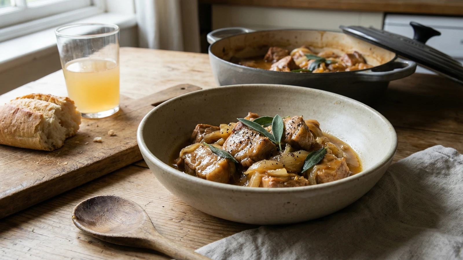 Pork and Cider Casserole